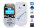 1.8" Screen Candybar Cell Phone with 0.3MP Camera, Bluetooth, TV and FM (White)